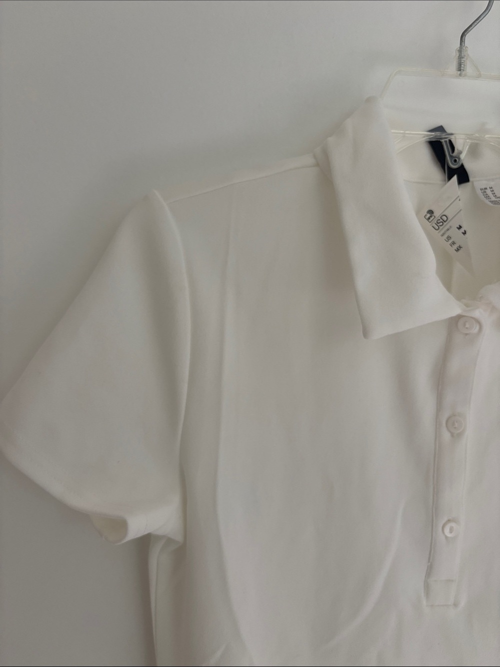 H&M Cream Short Sleeve Polo Dress - Picture 4 of 5